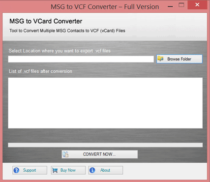 MSG to Vcard converter