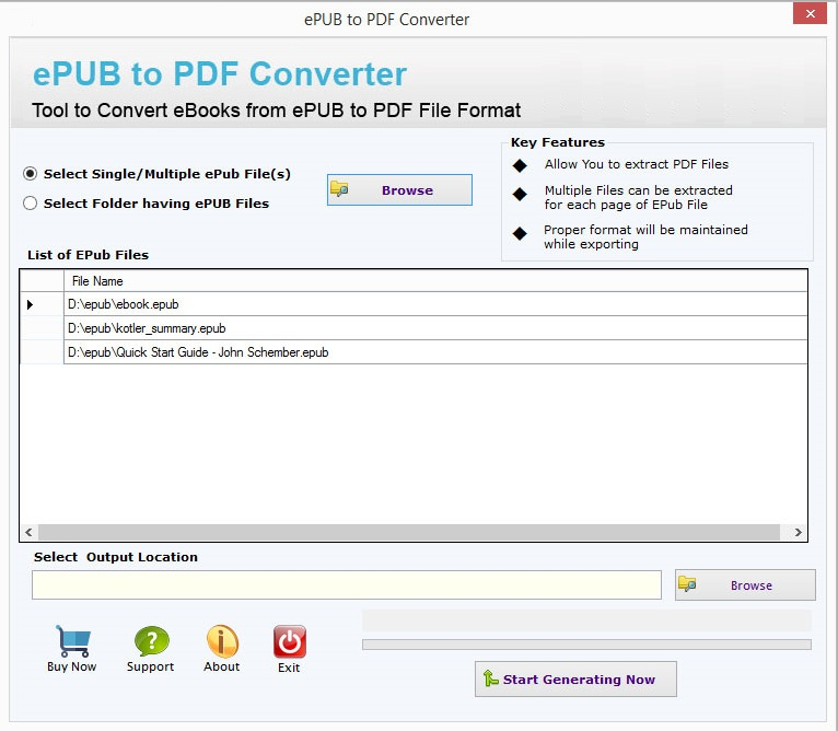 Convert ePub to PDF