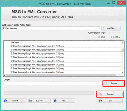 Convert MSG to EML