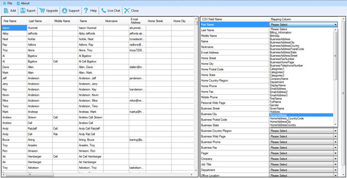 export PST data into other format