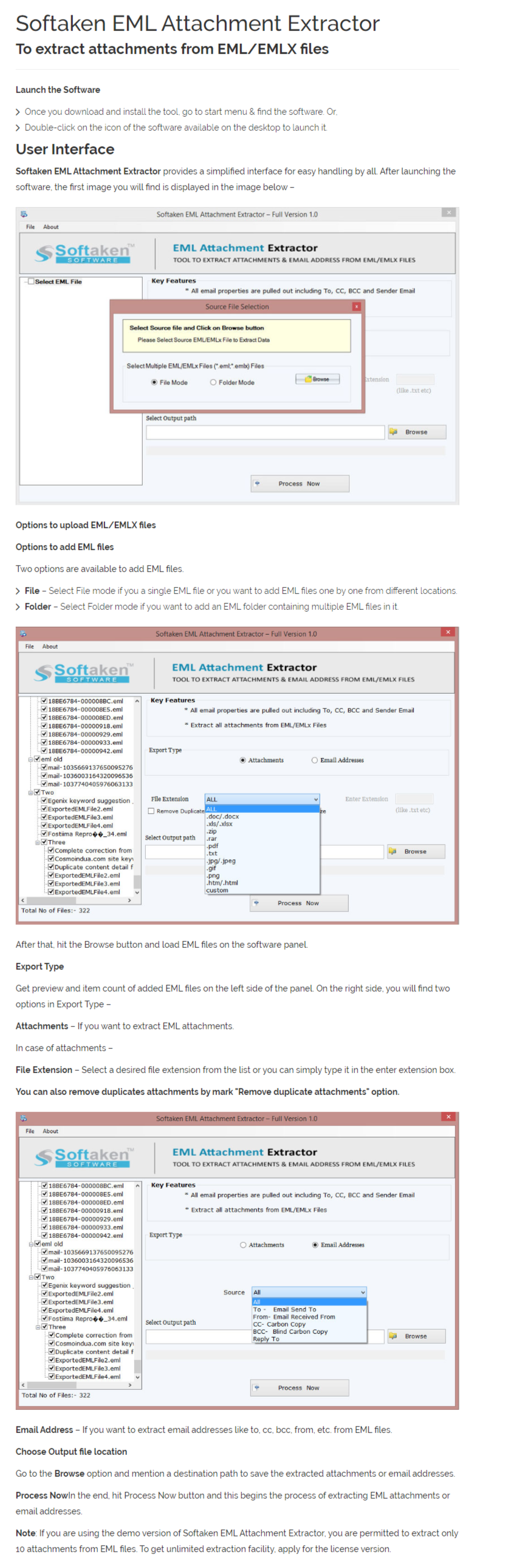 EML Attachment Extractor User Manual