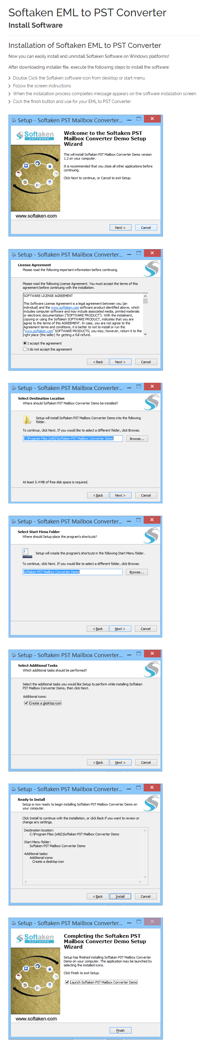 EML to PST Converter Installation