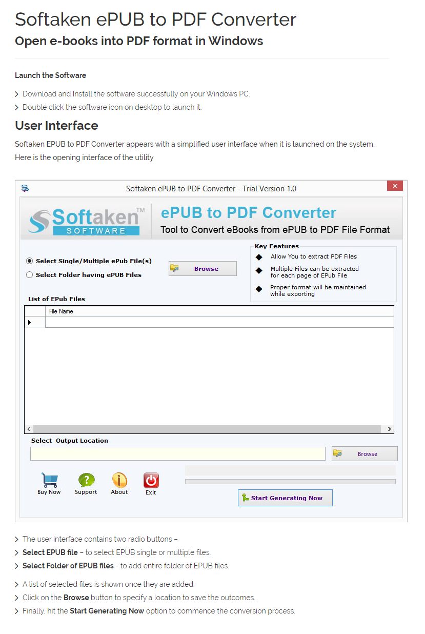 EPUB to PDF Converter User Manual