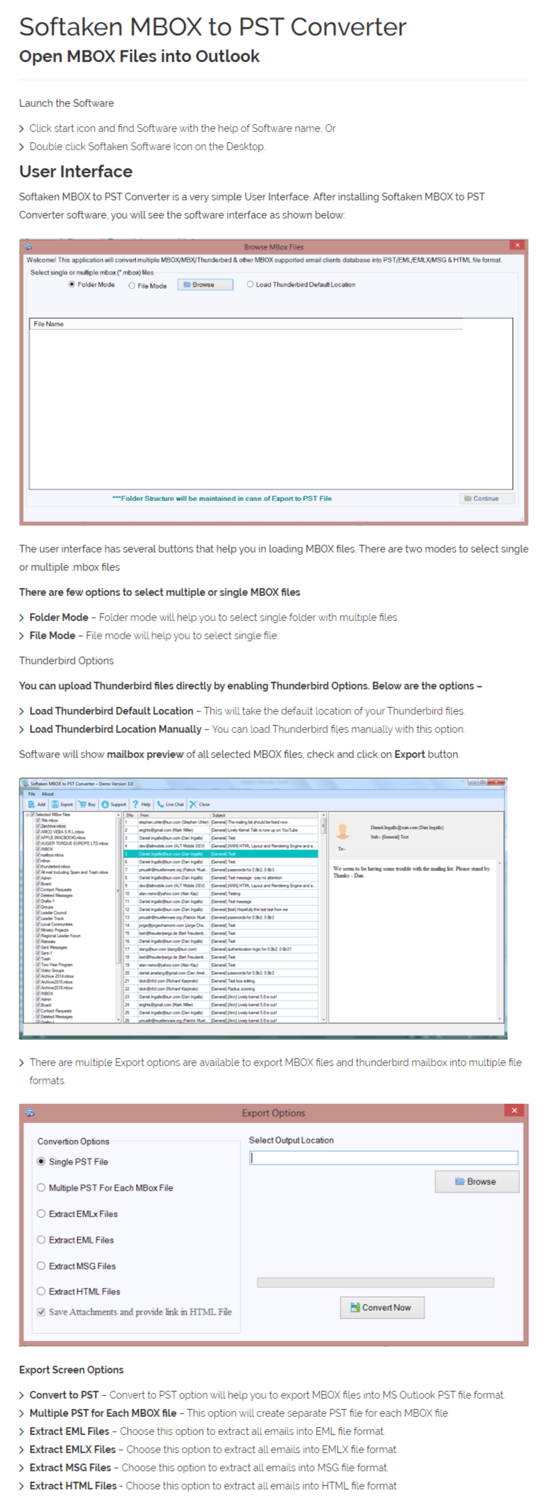 Eudora Converter User Manual