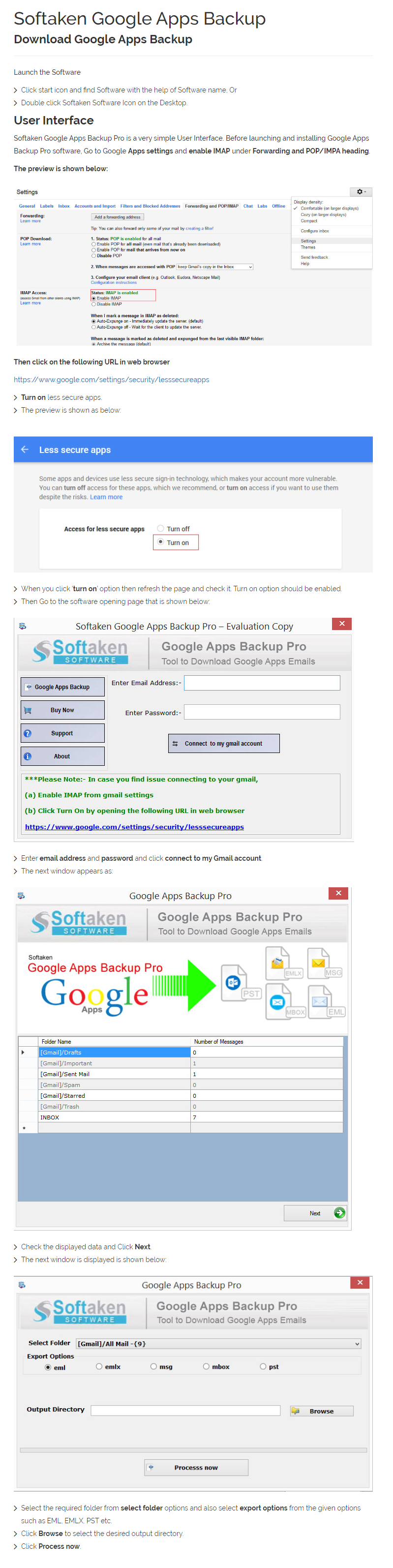 Google Apps Backup User Manual