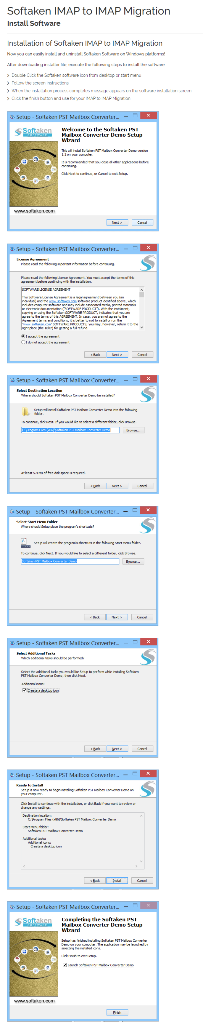 IMAP to IMAP Migration Installation