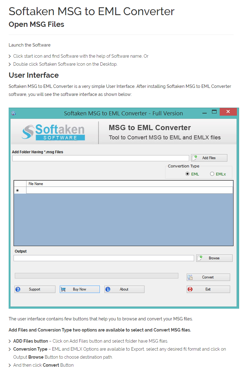 MSG to EML Converter User Manual