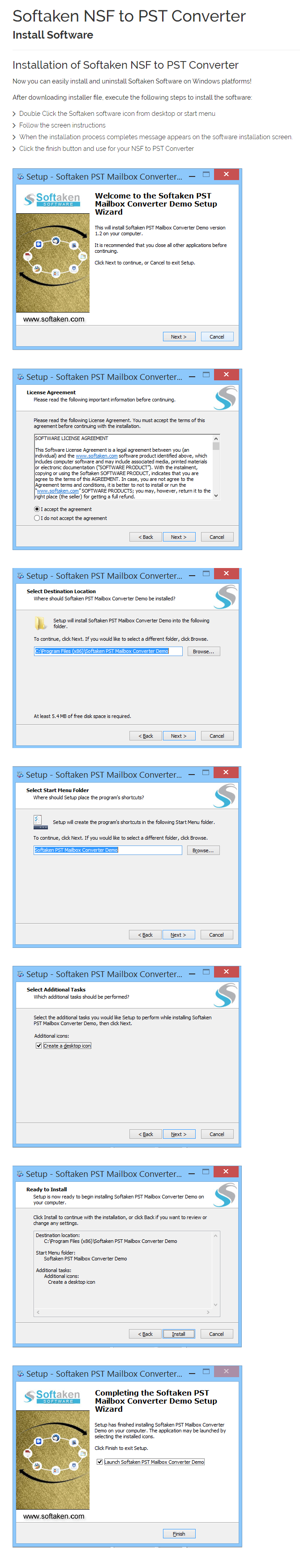 NSF to PST Converter Installation