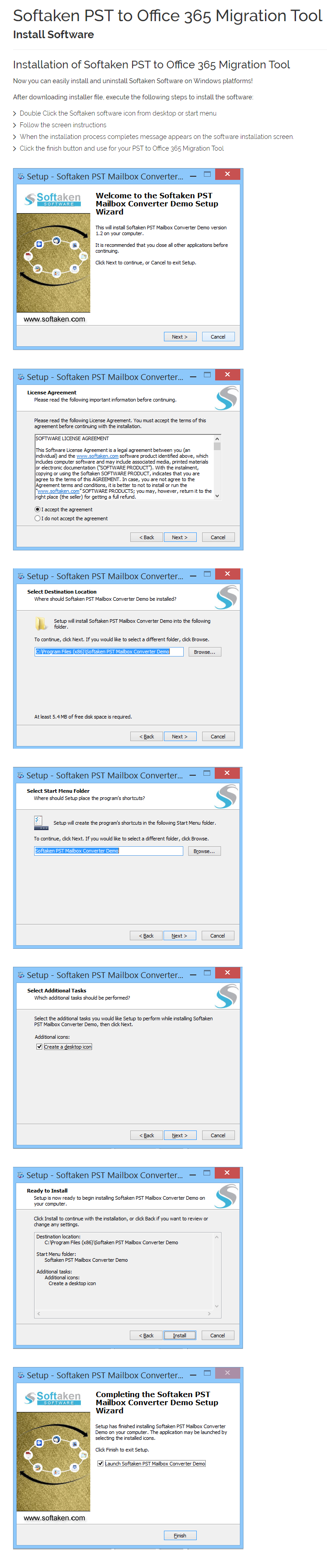 PST to Office 365 Installation