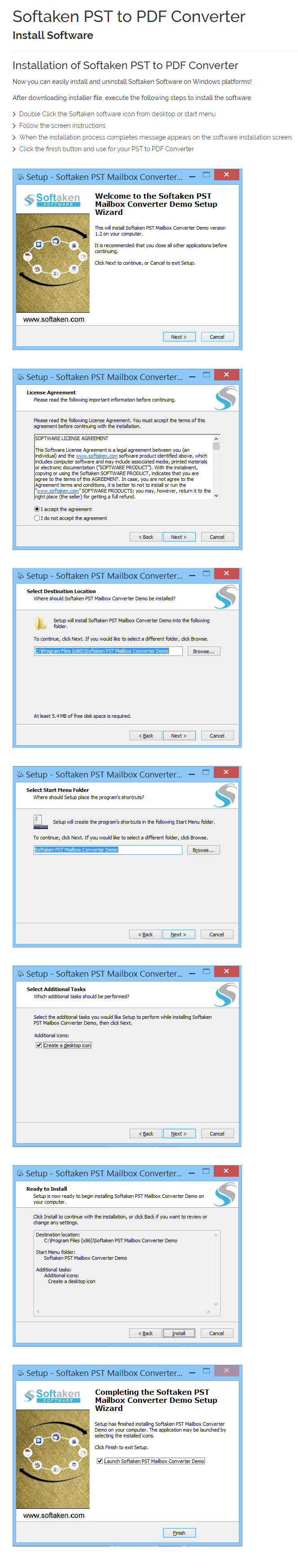 PST to PDF Converter Installation