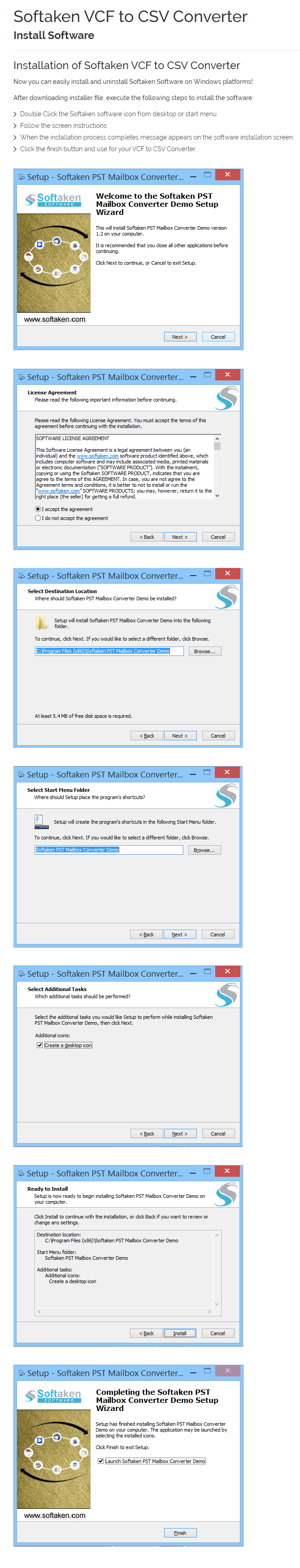 VCF to CSV Converter Installation