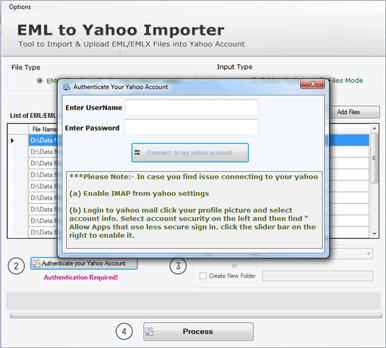 EML to Yahoo Importer