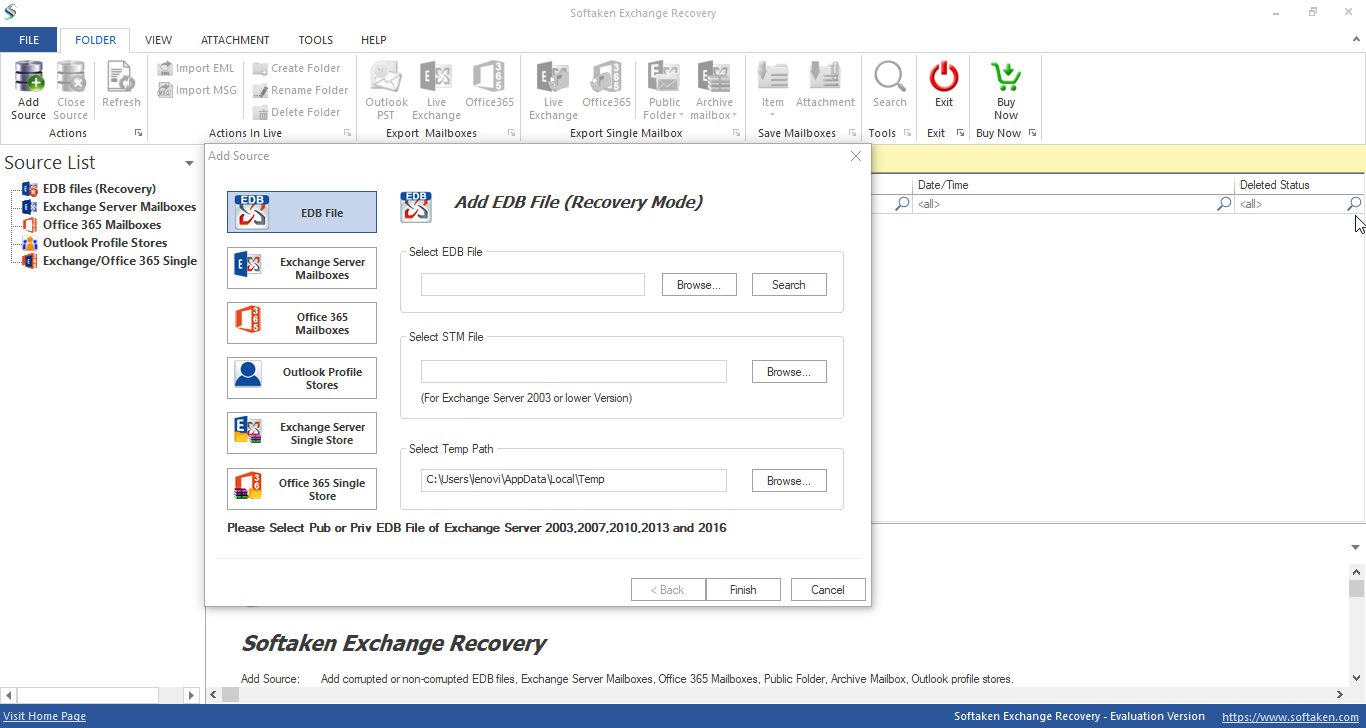 Exchange EDB Recovery