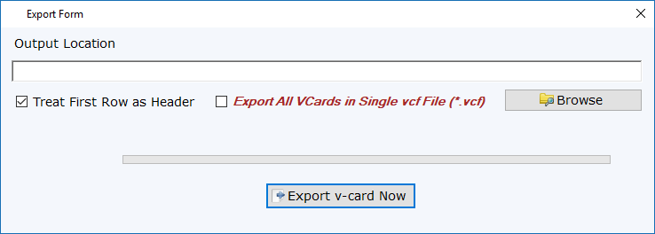 Export Excel to VCF