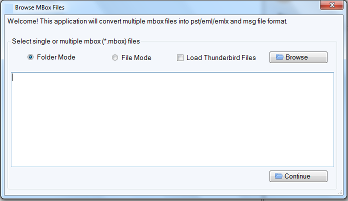 import MBOX file