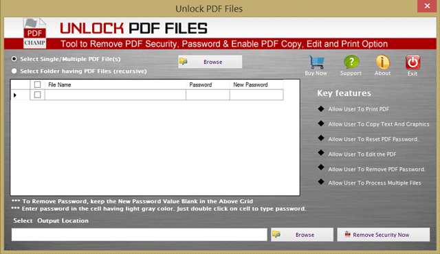 Unlock PDF Files